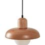 Hand Pendant Light Oak Wood Brown 5