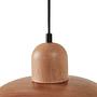 Hand Pendelleuchte Eichenholz Braun 7