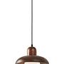 Hand Pendelleuchte Walnussholz Braun 5
