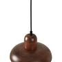 Hand Pendelleuchte Walnussholz Braun 6