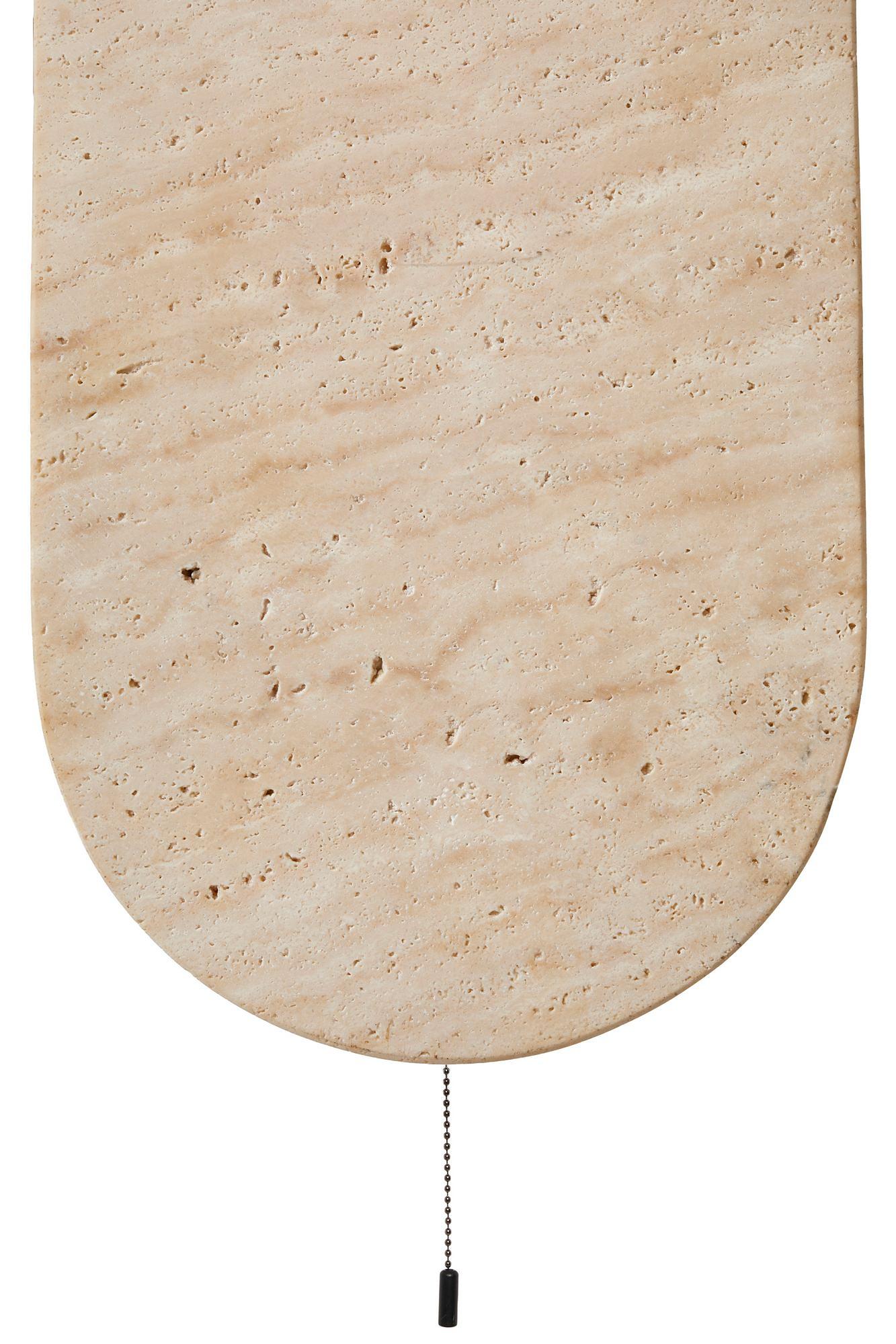 Tor Wandleuchte Travertin Creme 7