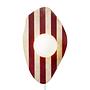 Band Wall Lamp Travertine Red 2