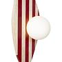 Band Wall Lamp Travertine Red 3
