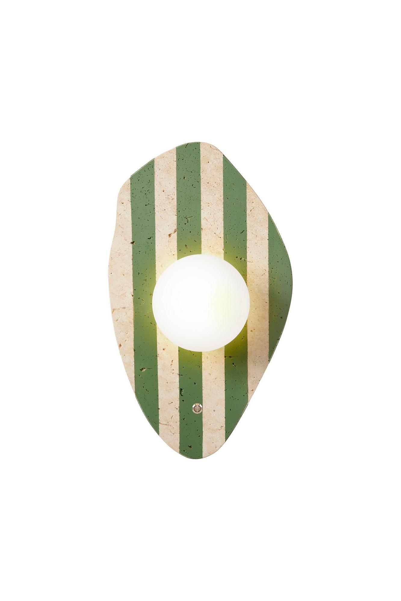 Espe Wall Lamp Travertine Green 4