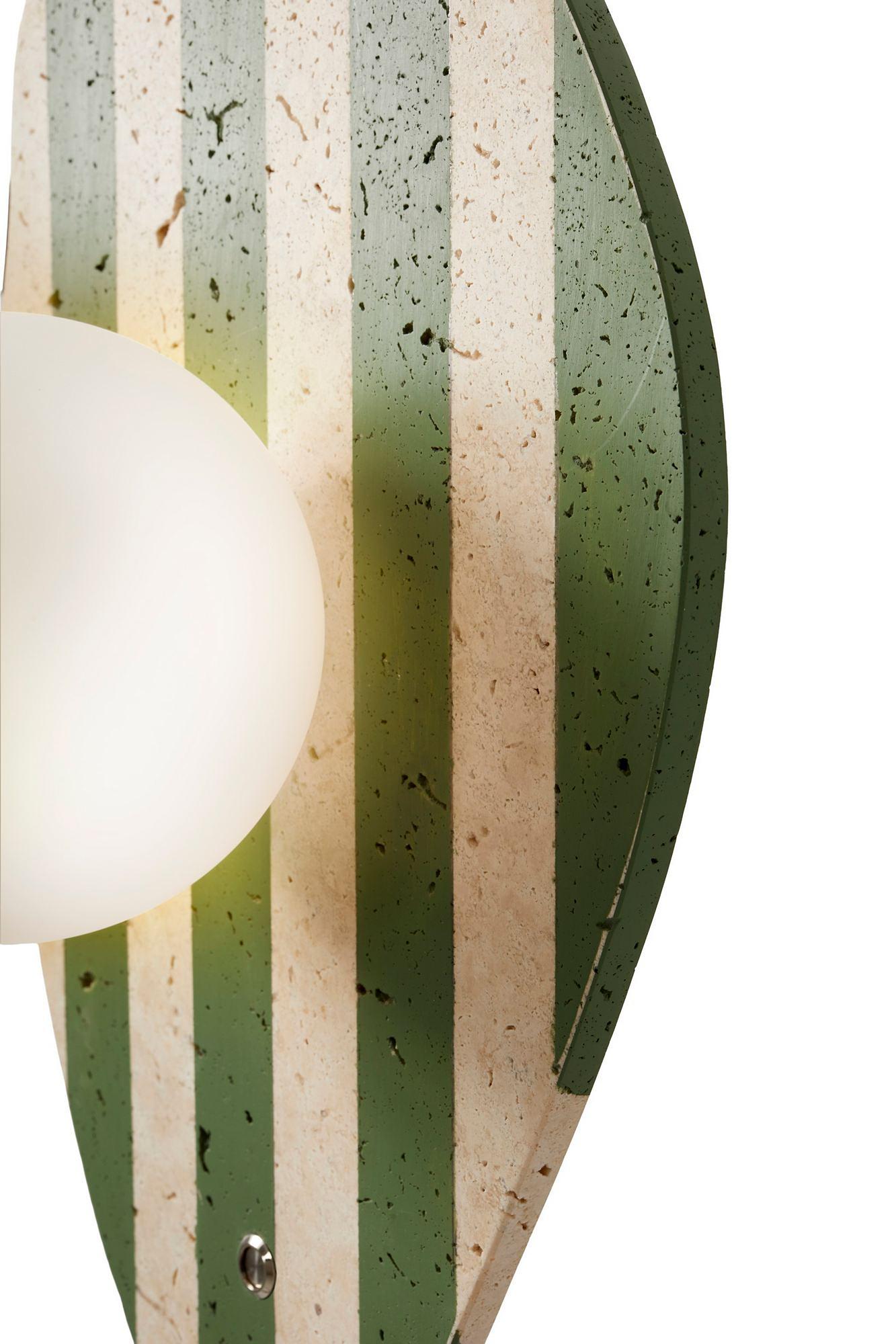 Espe Wall Lamp Travertine Green 7