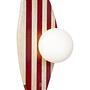 Push Wall Lamp Travertine Red 4