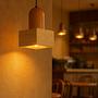 Suala Pendant Light Oak Wood Travertine Natural 2