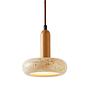 Worm Pendant Light Oak Wood Cream 7