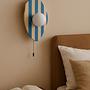 Side Wall Lamp Travertine Blue 0