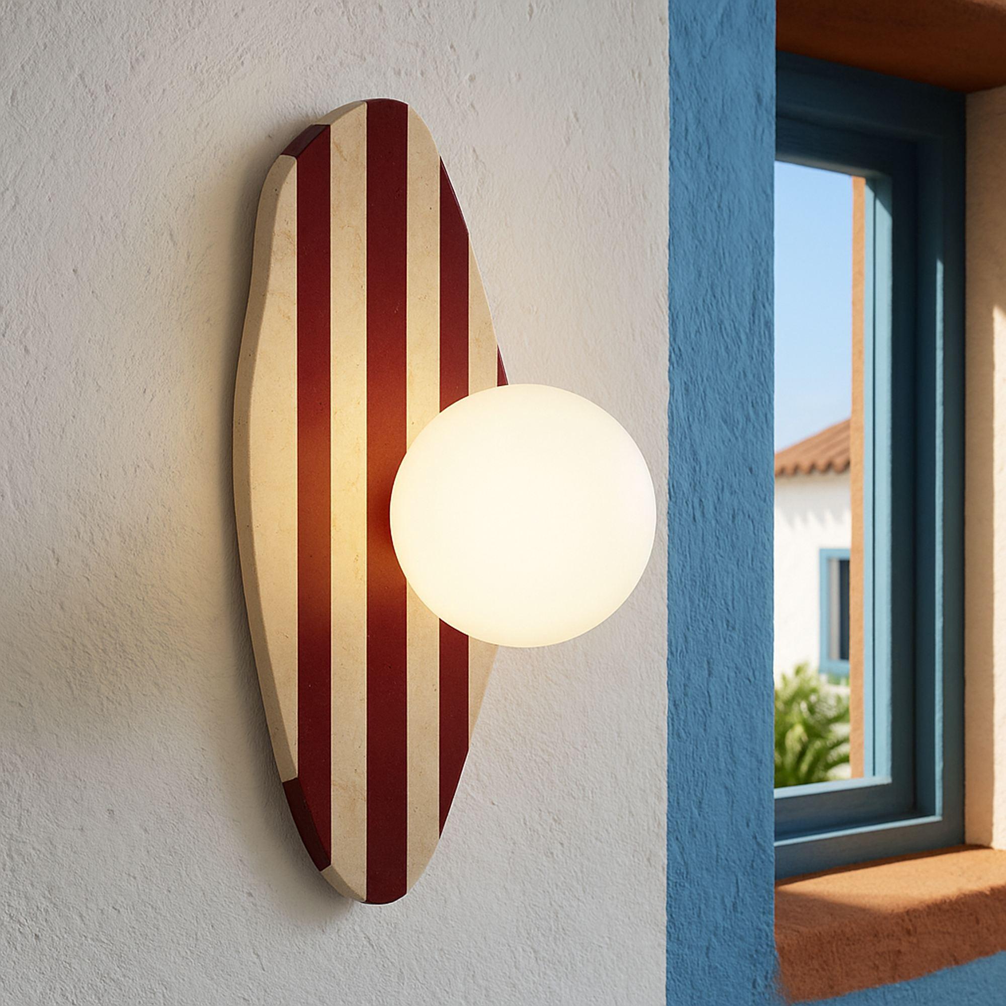 Forest Wall Lamp Travertine Red 0