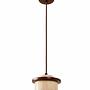 Duck Pendant Light Walnut Wood Travertine Brown 1