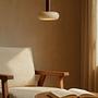 Worm Pendant Light Walnut Wood Brown 0