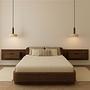 Worm Pendant Light Walnut Wood Brown 2