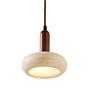 Worm Pendant Light Walnut Wood Brown 7