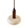 Worm Pendant Light Walnut Wood Brown 9