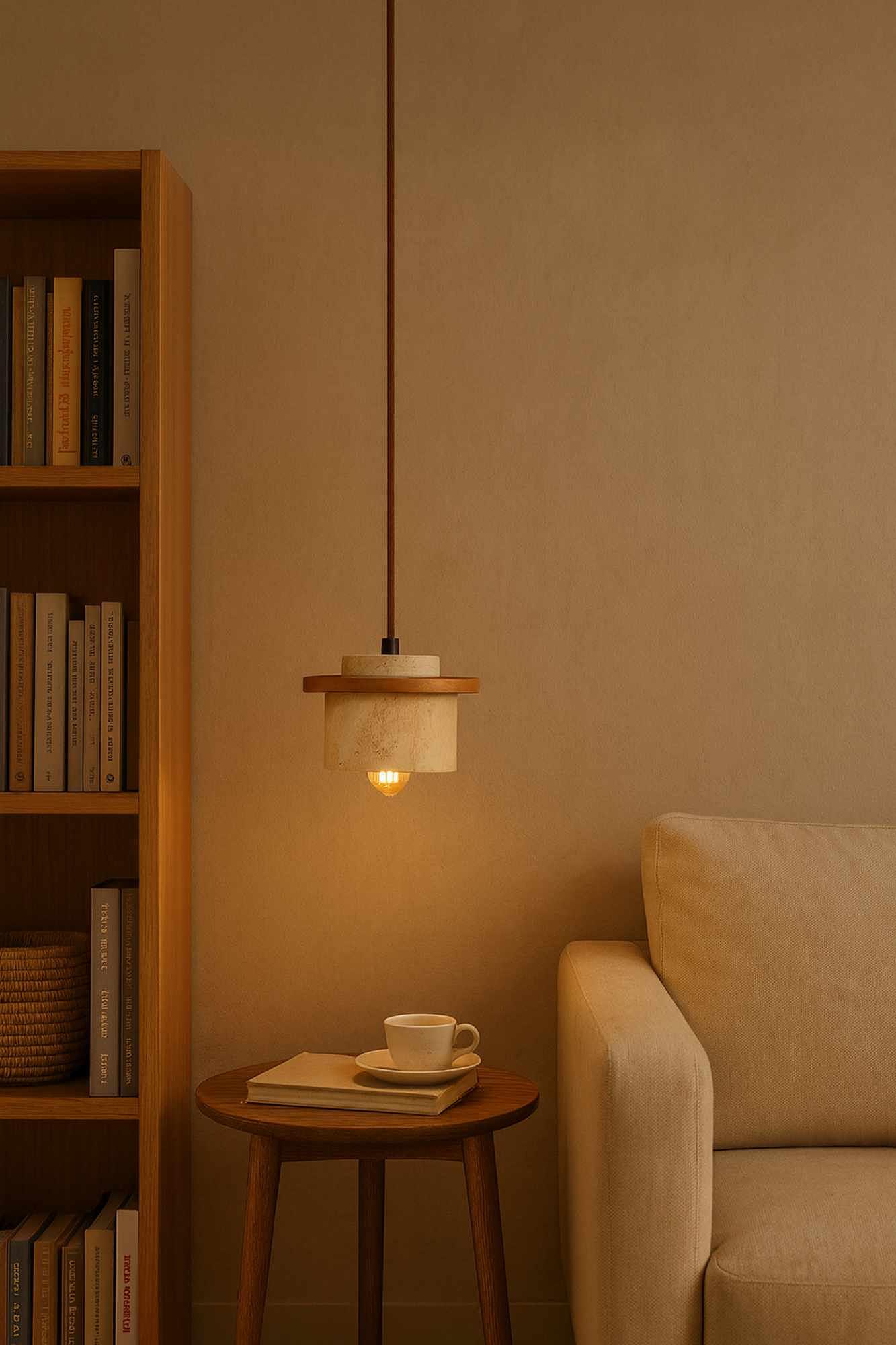 Duck Pendant Light Natural Oak Wood 0