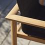 Safari Deckchair mit Hocker Teak Anthrazit 3