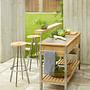 Yix Bar stool Teak Brown 5