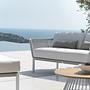 Club Lounge Recamiere Right White Grey 0