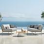 Club Lounge Recamiere Right White Grey 3