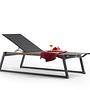 Foxx Lounger Aluminium Teak Anthracite 1