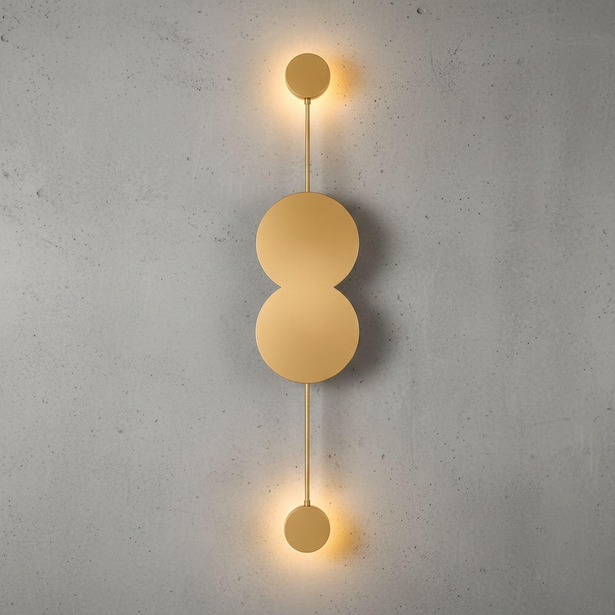 Ledos Wandleuchte Metall Gold 0