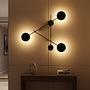 Ledos Wandleuchte Metall Schwarz 0