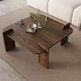 Coffee Table Walnut Brown Look 3