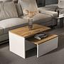 Twins Coffee table Brown White 0