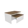 Twins Coffee table Brown White 4