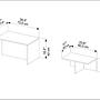 Twins Coffee table Brown White 5