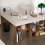 Vesper Desk Walnut Beige Look 0