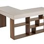 Vesper Schreibtisch Walnussbeige Optik 1