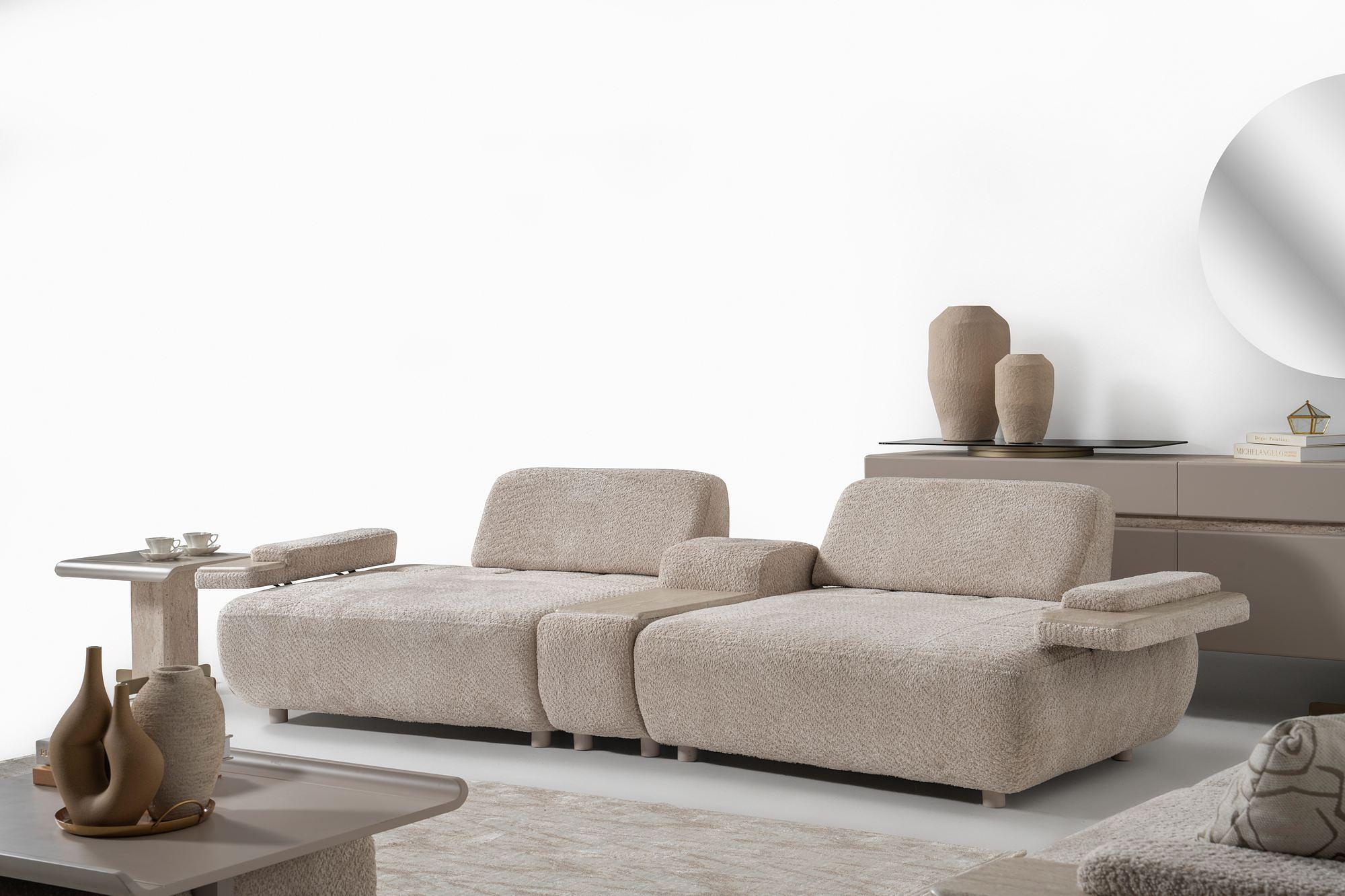Toscana Sofa 3-seater Beige 2