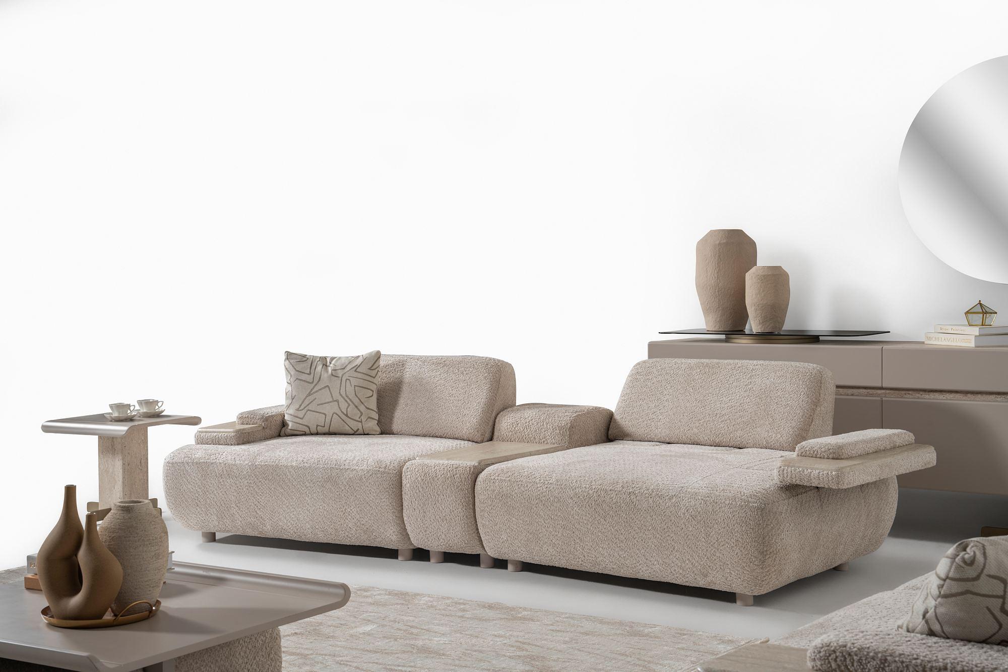 Toscana Sofa 3-seater Beige 3
