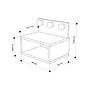 Treo Nightstand White 5