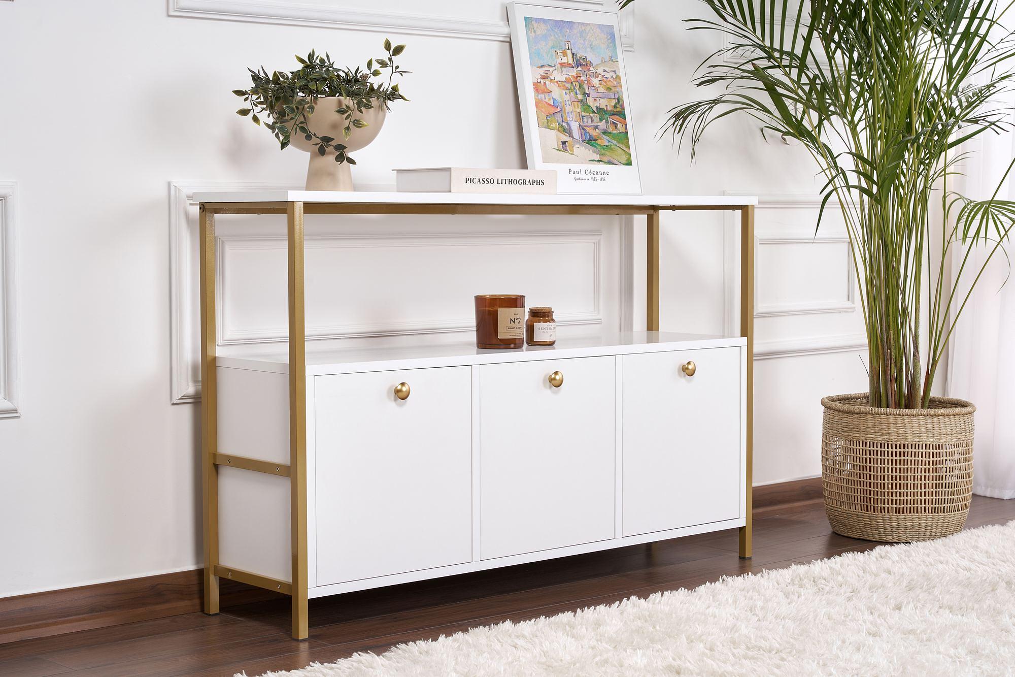 Solace Konsole Weiß Gold 2