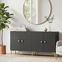 Simple 150 Sideboard Anthracite Gold 0