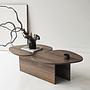 Stones Coffee Table Walnut Brown Look 7
