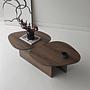 Stones Coffee Table Walnut Brown Look 8