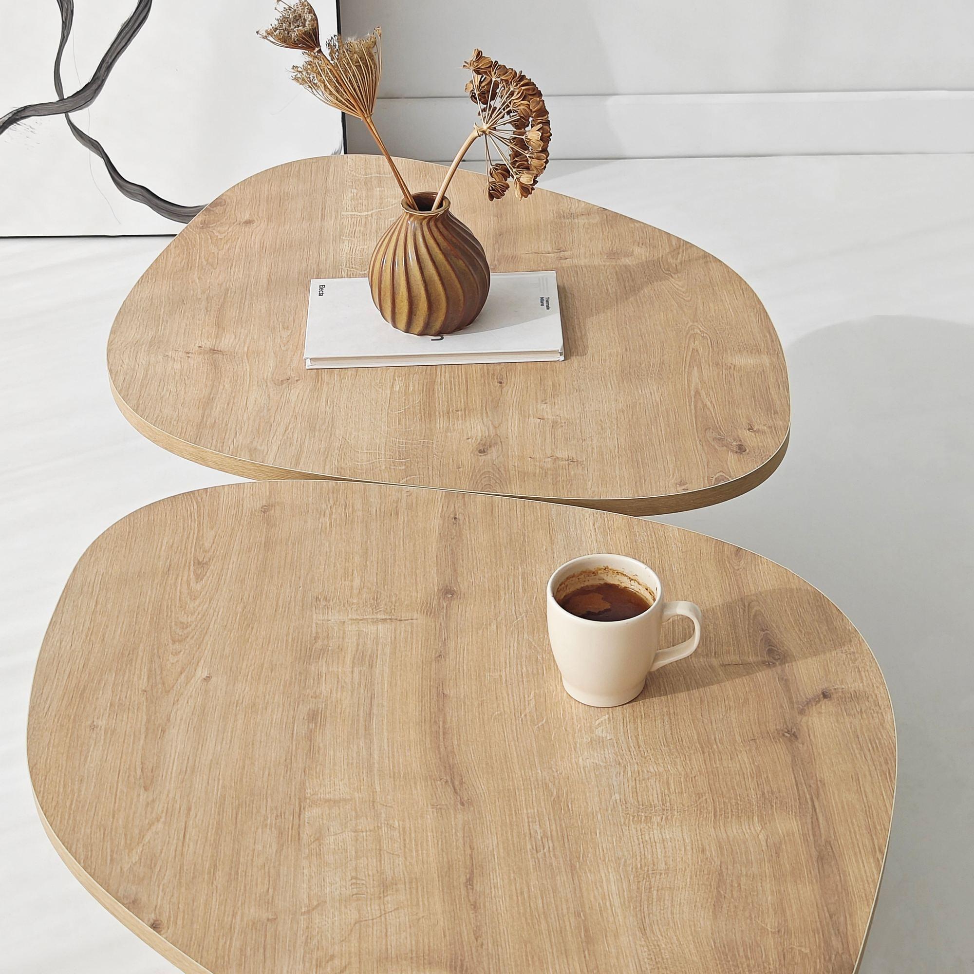 Stones Tavolino effetto rovere naturale 3