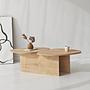 Stones Coffee Table Natural Oak Look 8