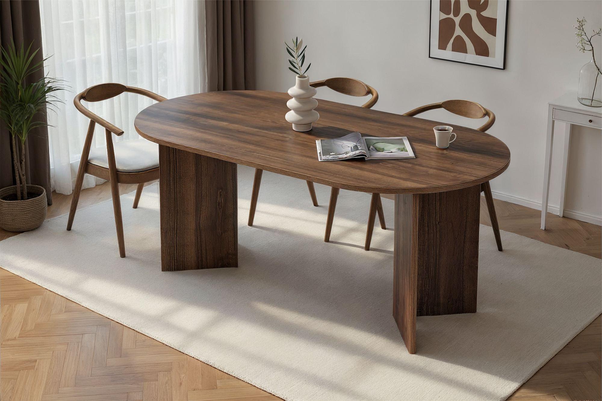 Sablin Esstisch Venezia Nussbaum-Optik Braun 0