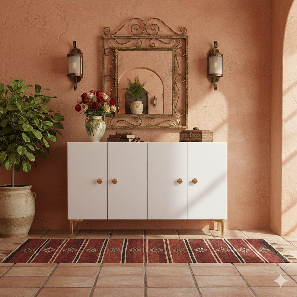 Simple 120 Sideboard White Gold 2