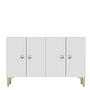 Simple 120 Sideboard White Gold 6
