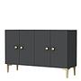 Simple 120 Sideboard Anthrazit Gold 5