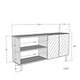 Simple 120 Sideboard Anthrazit Gold 8