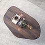 Rock Couchtisch Nussbaum-Optik Braun 7