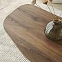 Rock Couchtisch Nussbaum-Optik Braun 9