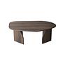 Rock Couchtisch Nussbaum-Optik Braun 1